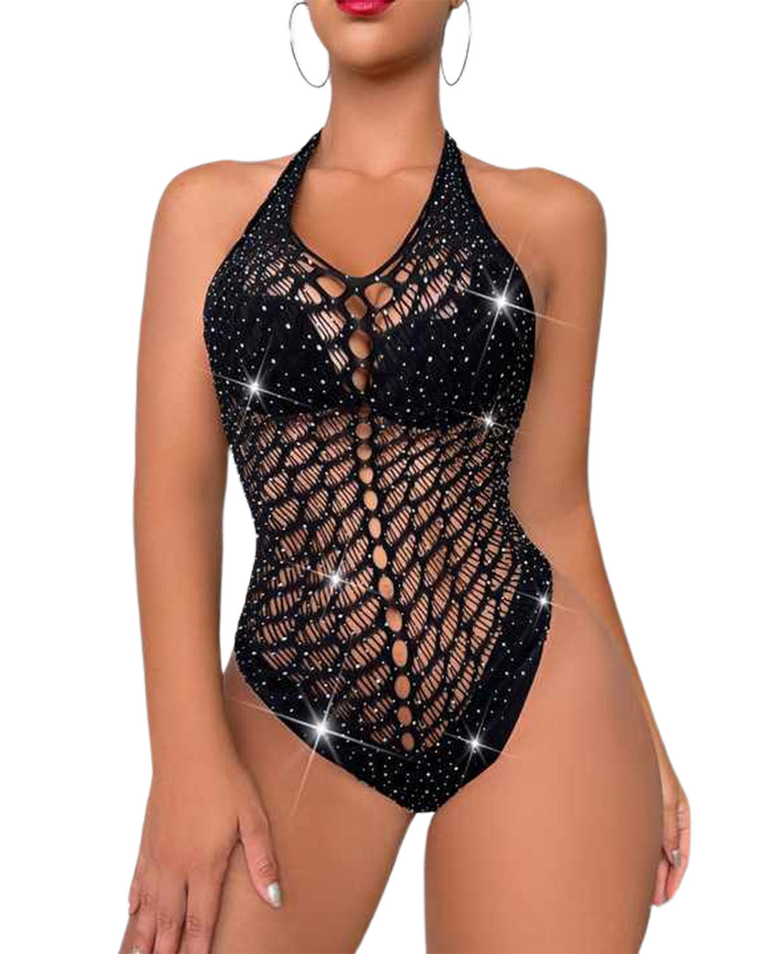 Half Body Stocking - Glimmer Mesh