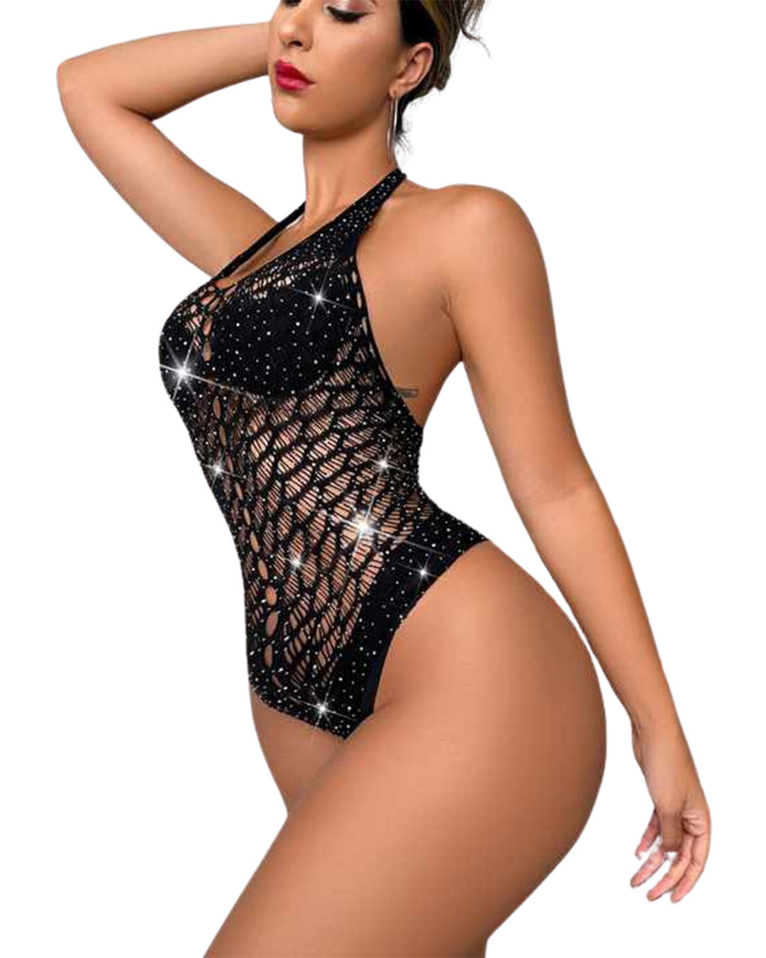 Half Body Stocking - Glimmer Mesh