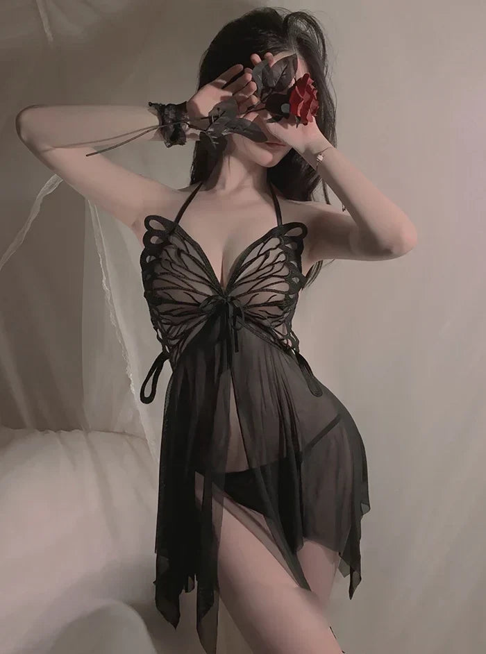 Butterfly Mesh Nightgown