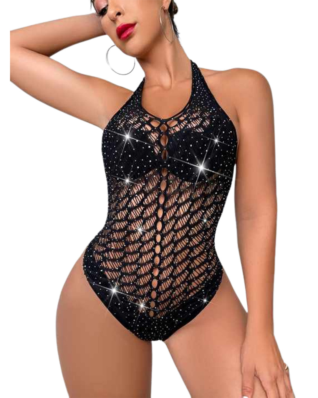 Half Body Stocking - Glimmer Mesh