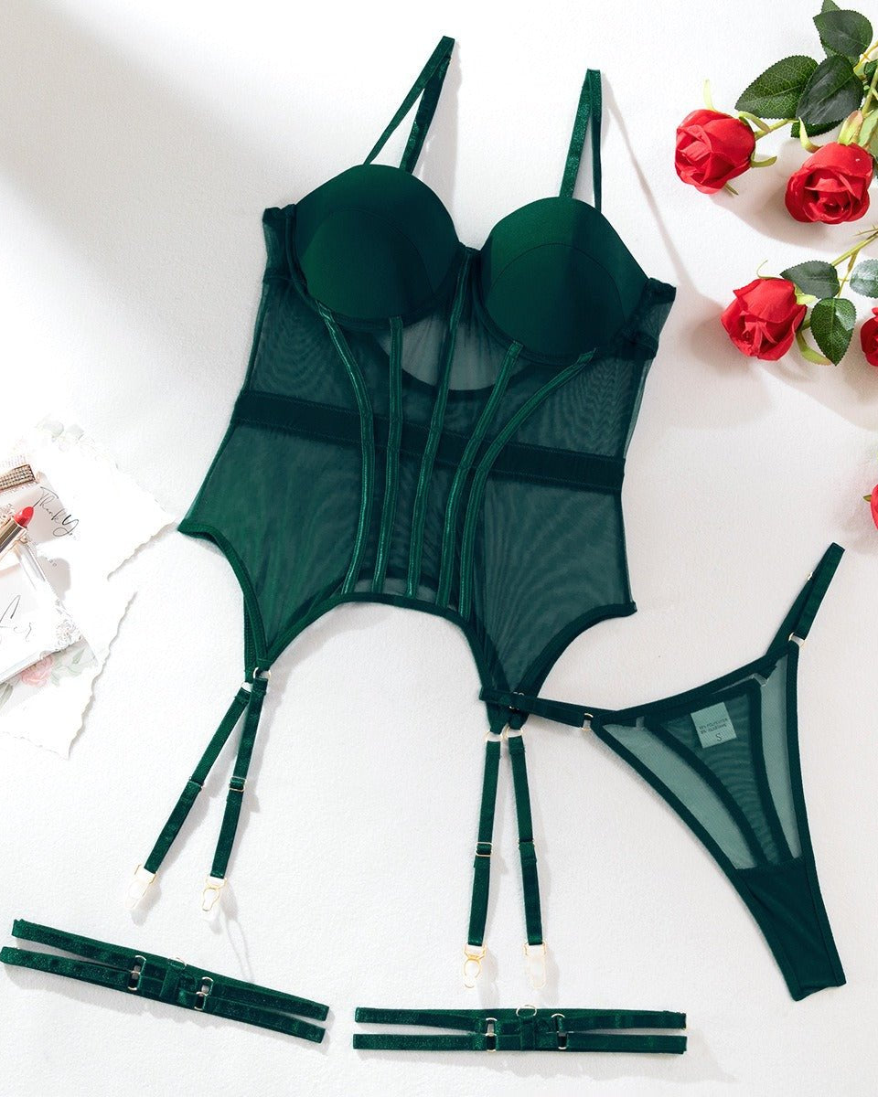 Bordeaux Bliss Two Piece Lingerie Set