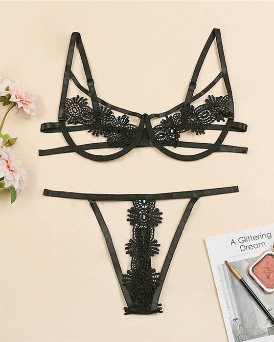 Keep Him Wanting More Two Piece Lingerie